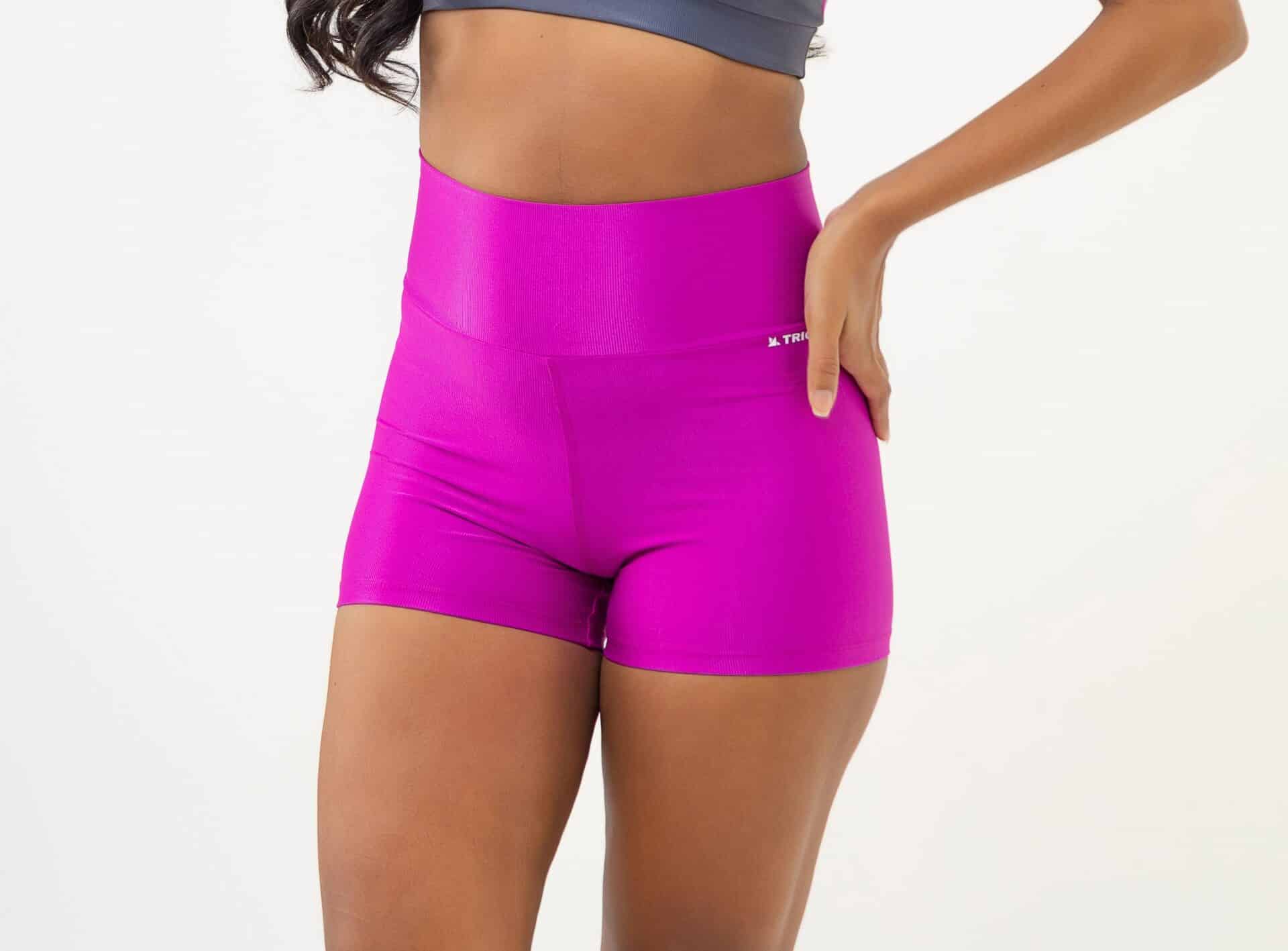 SHORT CROSS FUCSIA CANELADO