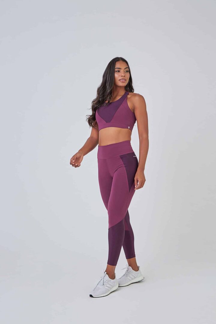 CONJUNTO LEGGING ALICE BERINJELA + TOP NINA BERINJELA