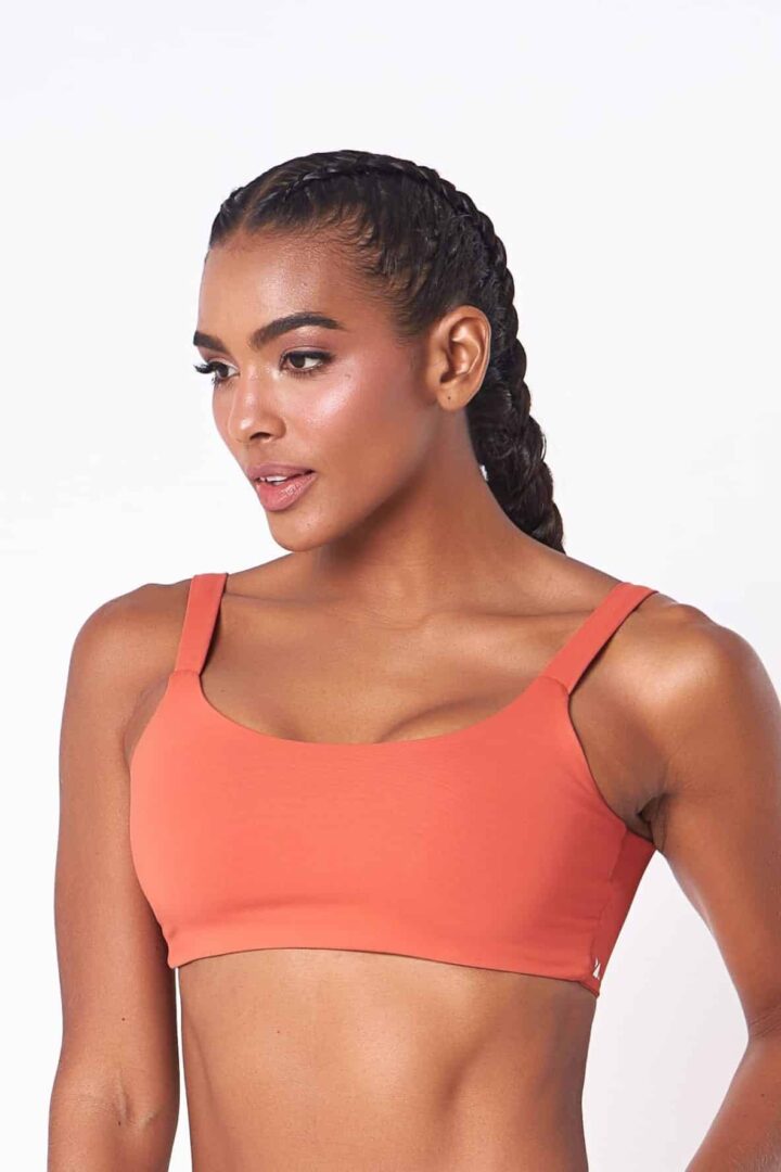 Alternative view of CONJUNTO SHORT VIC PÁPRICA + TOP CLARICE PÁPRICA + CROPPED CORAL PEROLADA