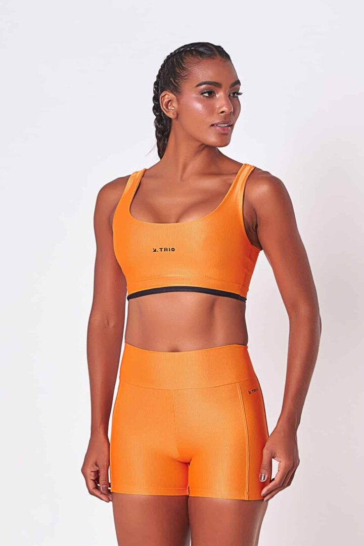 CONJUNTO SHORT NINA MANGO + TOP MARI MANGO CANELADO