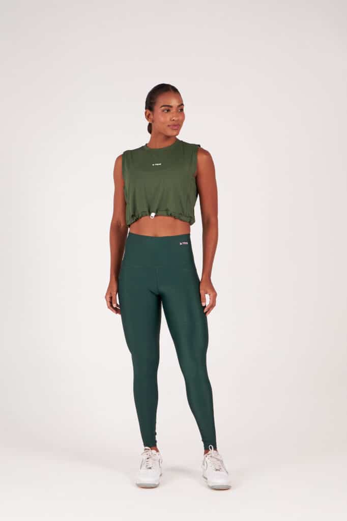 Alternative view of CROPPED LARA VERDE CROCO