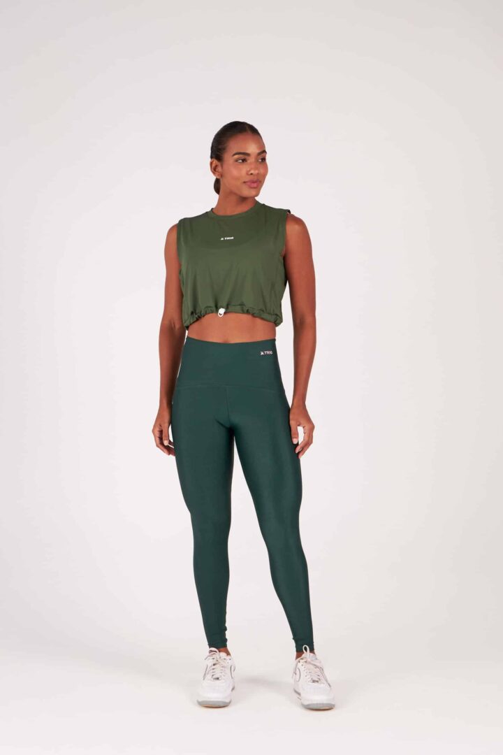 Alternative view of CROPPED LARA VERDE CROCO