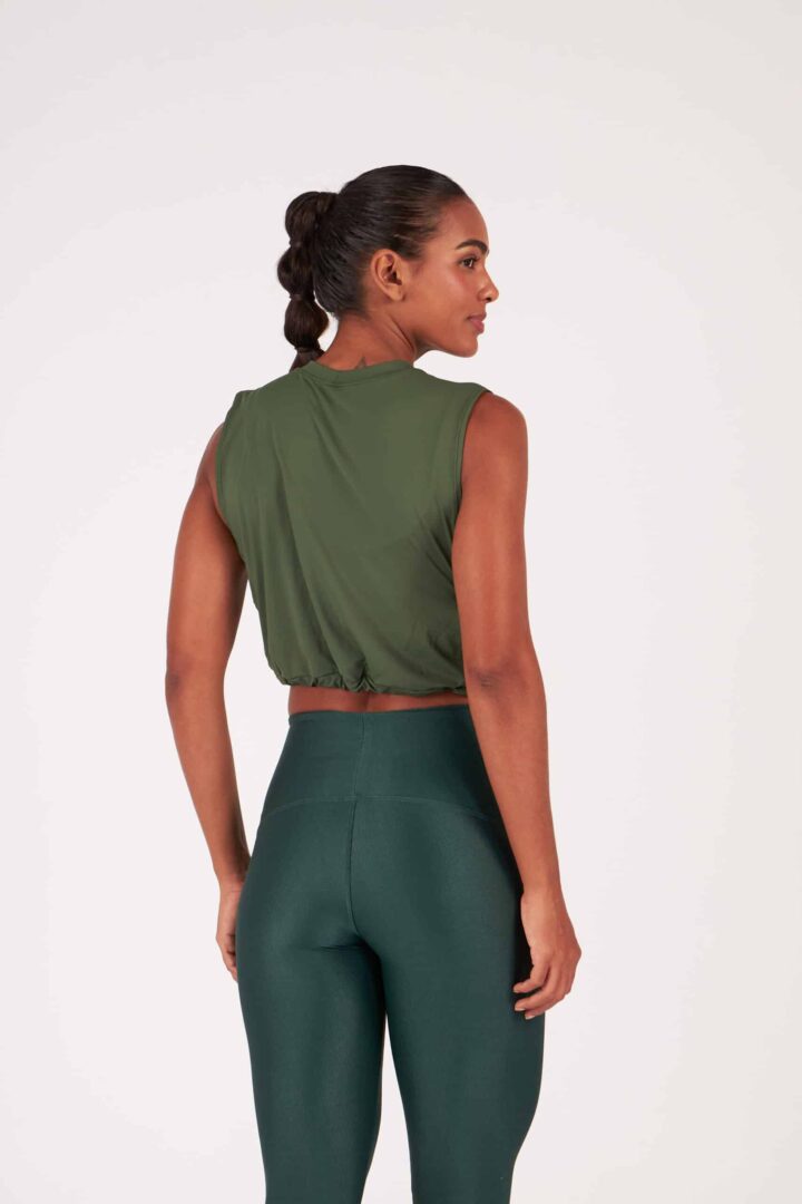 Alternative view of CROPPED LARA VERDE CROCO