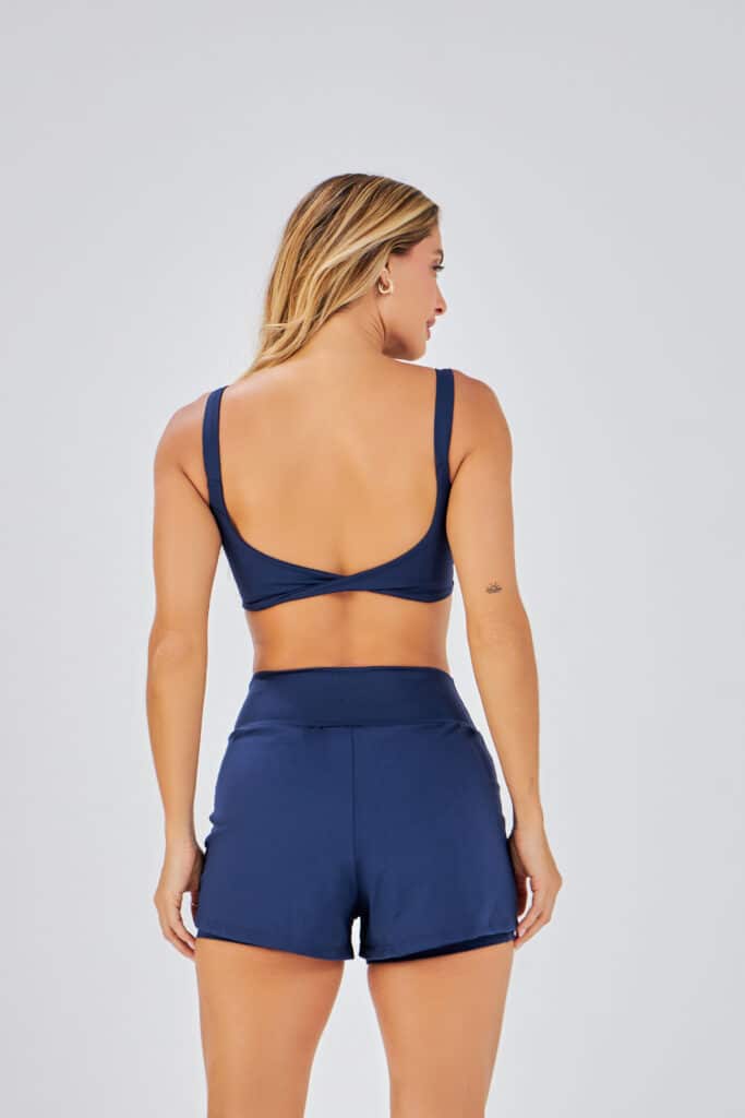 Alternative view of TOP CLARICE AZUL MARINHO