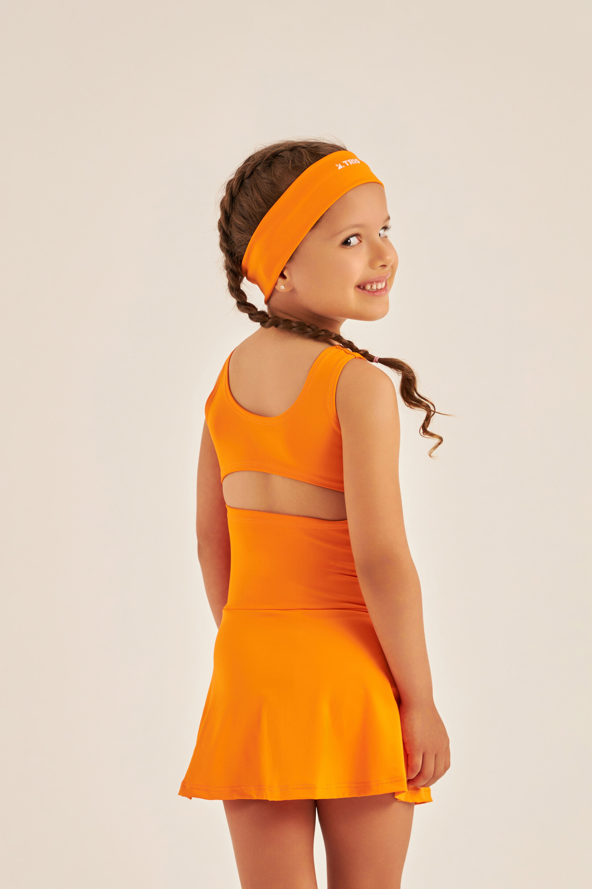 VESTIDO LARA TANGERINA INFANTIL - Image 2
