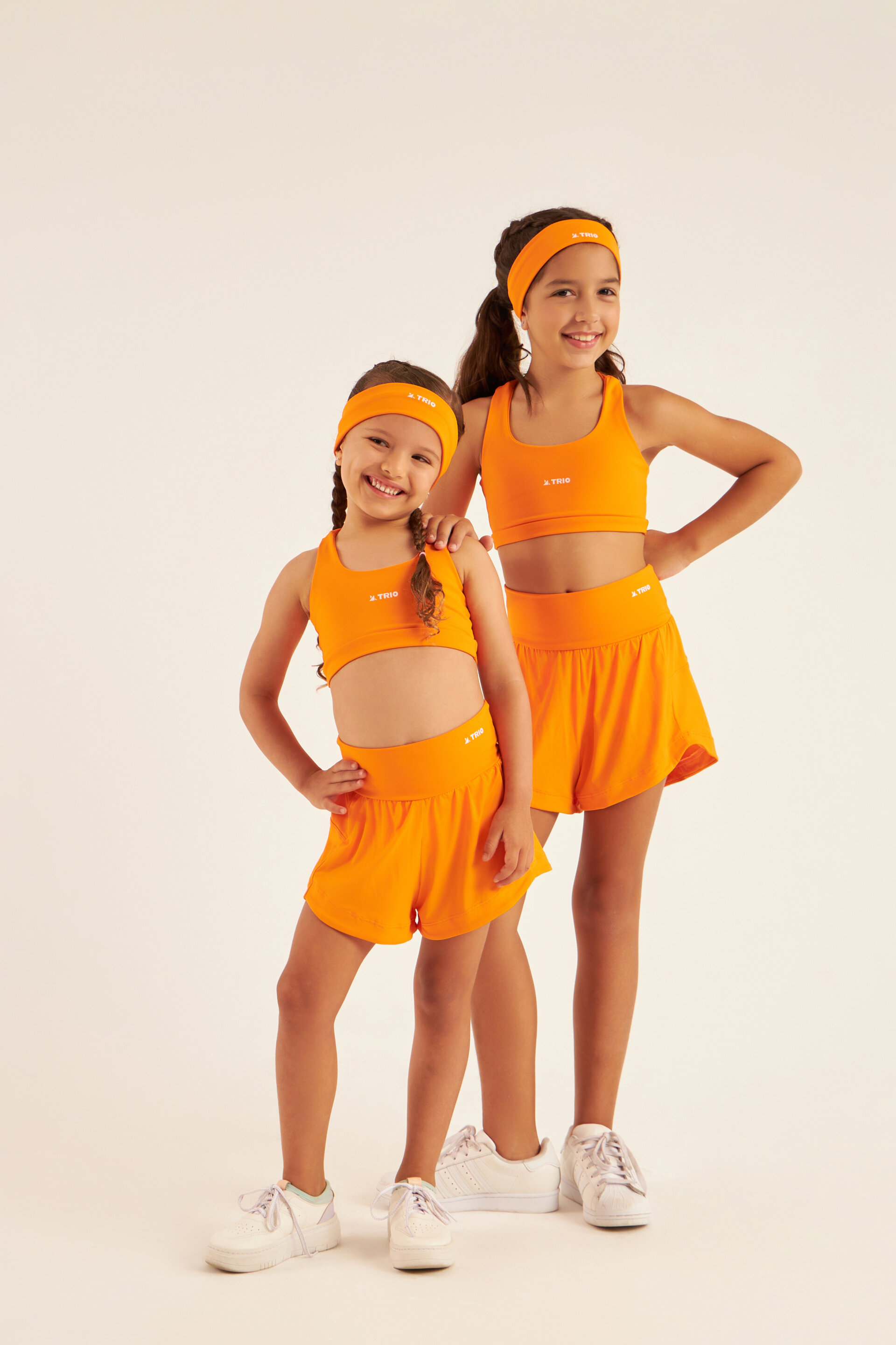 CONJUNTO SHORT + TOP INFANTIL TANGERINA - Image 4