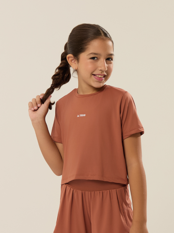 CROPPED LARISSA CARAMELO INFANTIL