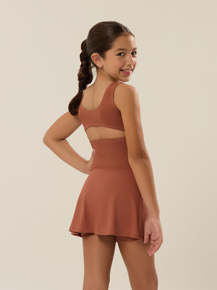 Alternative view of VESTIDO LARA CARAMELO INFANTIL