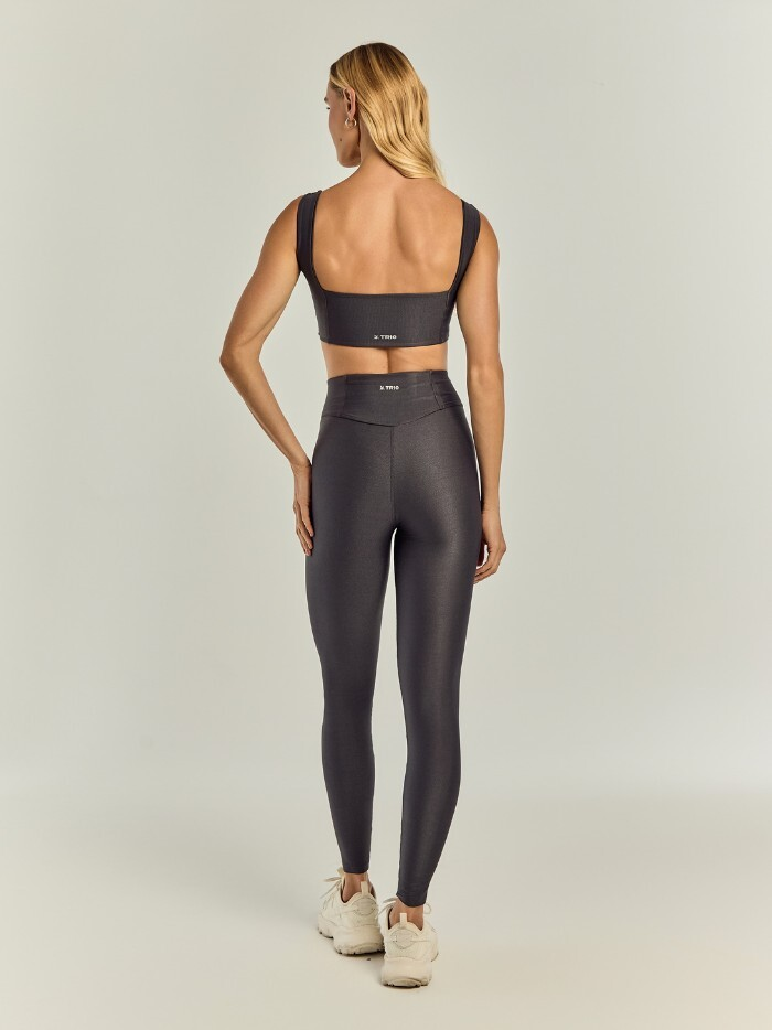 Alternative view of LEGGING ISABELA GRAFITE CANELADO