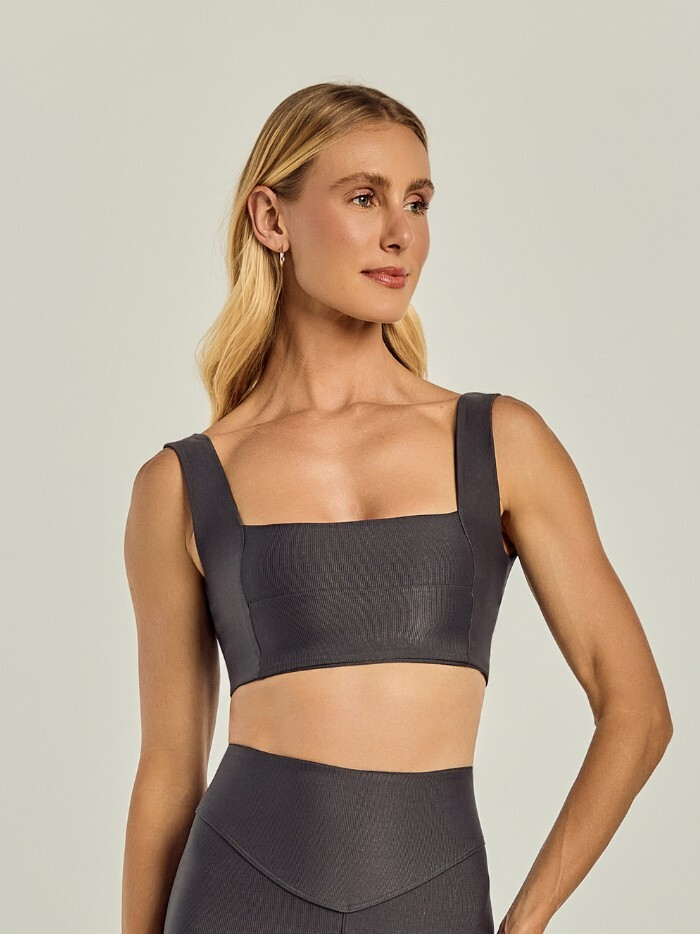 TOP ALICE GRAFITE CANELADO