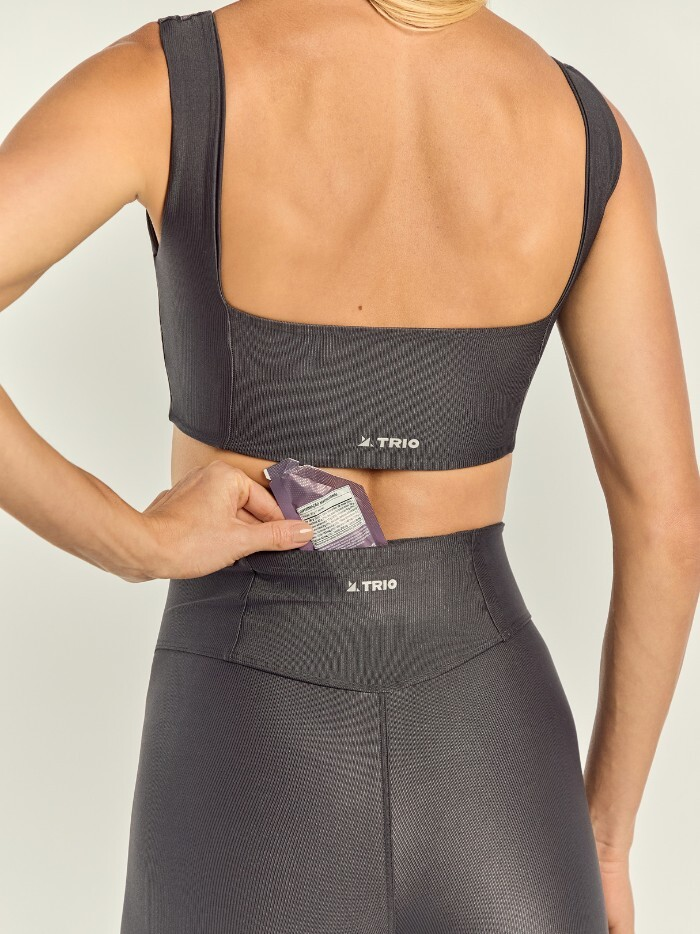 Alternative view of TOP ALICE GRAFITE CANELADO