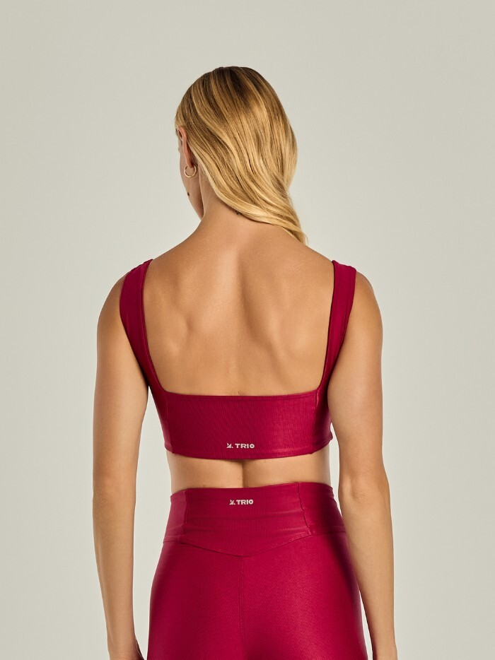 Alternative view of TOP ALICE DESEJO CANELADO