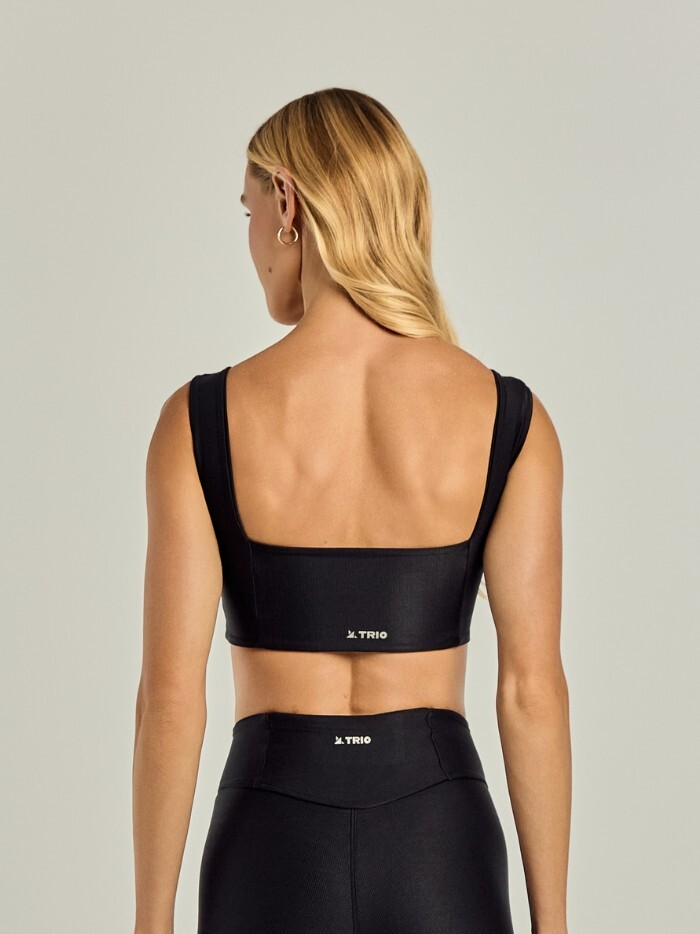 Alternative view of TOP ALICE PRETO CANELADO