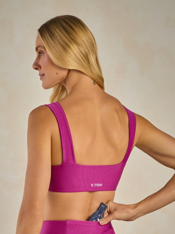 Alternative view of TOP ISIS PÚRPURA CANELADO