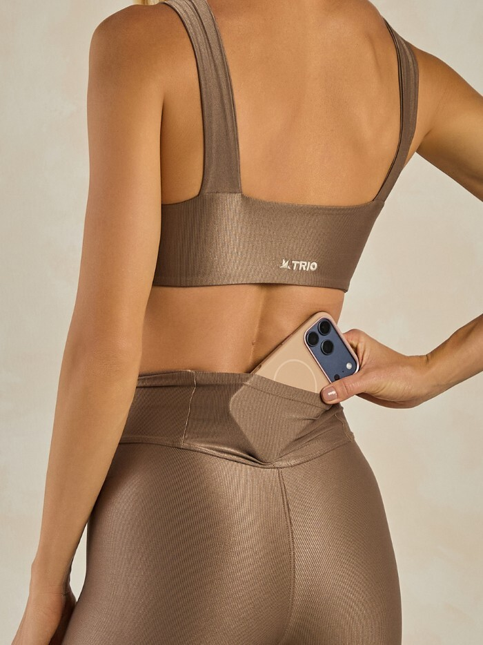 Alternative view of LEGGING ISABELA CASTANHO CANELADO