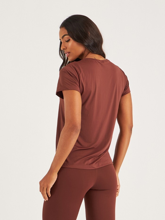 Alternative view of BLUSA RUTHE MARROM COURO