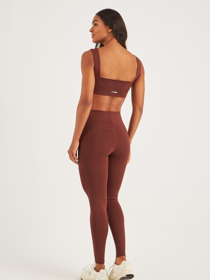 Alternative view of LEGGING LUIZA MARROM COURO