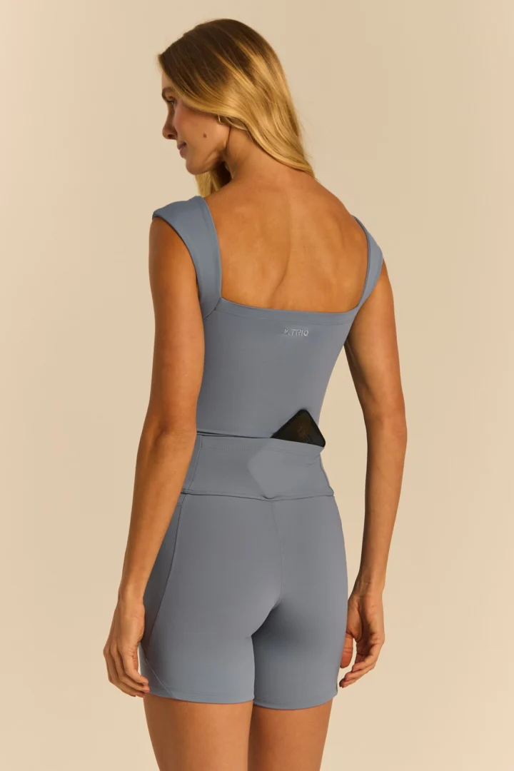 Alternative view of SHORT EMMA AZUL CELESTE